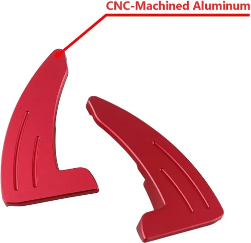 Vista 9 de Extensión de levas de cambio para Dodge Charger, Challenger - Cubiertas de levas de cambio de volante de aluminio billete compatibles con Dodge
