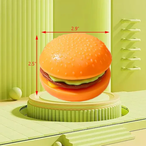 Vista 2 de Hamburguesa Squishies Alivio del Estrés Suave Simulación Alimentos Desmontable Hamburguesa Squeeze Juguetes Lindo Regalo de Cumpleaños Juguete