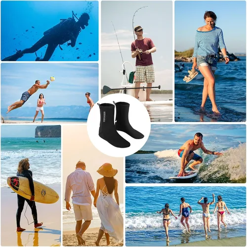 Vista 6 de Neoprene Socks 2MM Diving Sock for Sand Proof Beach Volleyball Sock for Outdoor Water Sports beach socks/SMLXL2XL