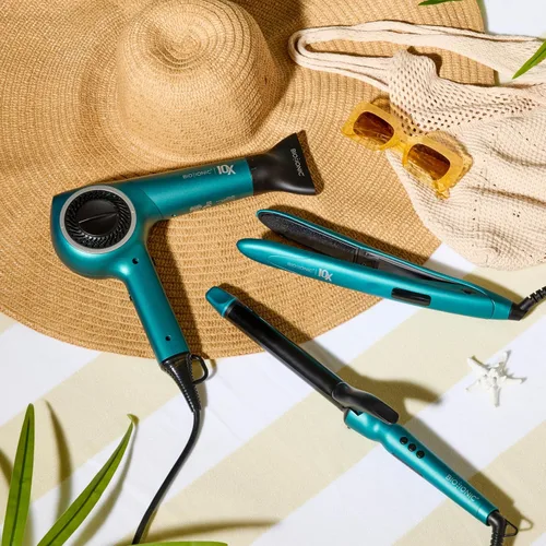 Vista 11 de Bio Ionic Secador de pelo de velocidad ultraligera 10X, secador de pelo con calor y velocidad ajustables, función de memoria, herramienta Teal Tides