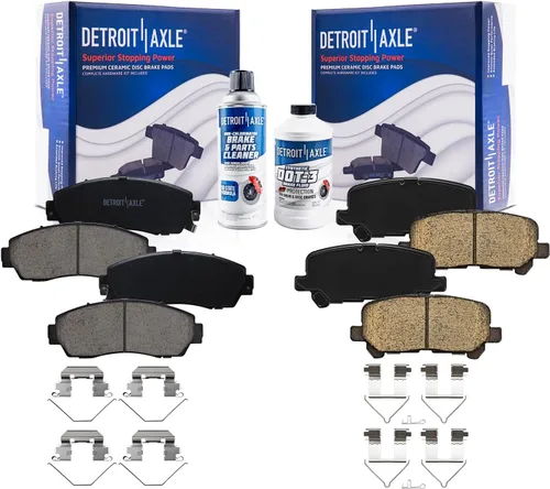 Vista 78 de Detroit Axle - Pastillas de Freno Traseras de Cerámica Izquierda Reemplazo de Pinza para Silverado Sierra Suburban 1500 Tahoe Yukon Escalade ESV EXT