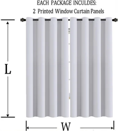 Vista 4 de Cortinas opacas personalizadas, juego de 2 paneles/aislamiento térmico para oscurecer la habitación, cortinas de dormitorio para añadir fotos, Ojal