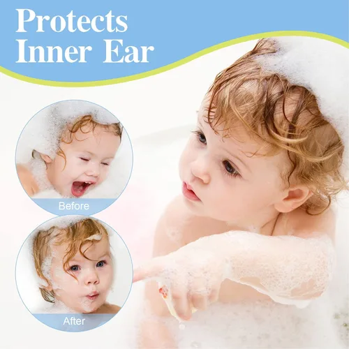 Vista 7 de 60 calcomanías impermeables para bebés, cubiertas desechables para los oídos para la ducha, natación, deportes acuáticos multifuncionales, diseño