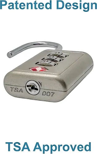 Vista 6 de Cerradura de combinación aprobada por la TSA Candado de 3 dígitos con código candado para maletas, equipaje, mochilas, cajas de herramientas