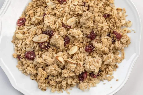 Vista 2 de Amish Made - Bocadillo de cereales de granola totalmente natural, arándano y almendra, paquete de 2