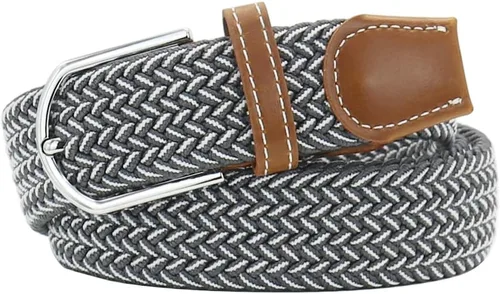 Vista 15 de Mixed Color Woven Stretch Braided Belts for Men and Women Fashion Elastic Belts