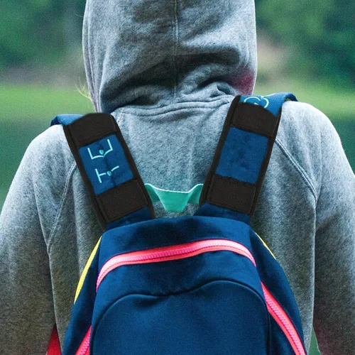 Vista 2 de VANZACK Almohadilla de hombro 2pcs Mochila Chaleco Hombreras Negro Portátil Nylon Bolsa