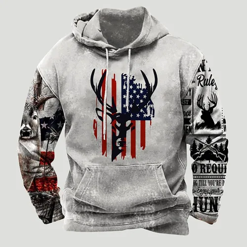 Vista 2 de Sudaderas con capucha para hombre, diseño gráfico azteca occidental, estampado étnico, mangas raglán, blusa ligera