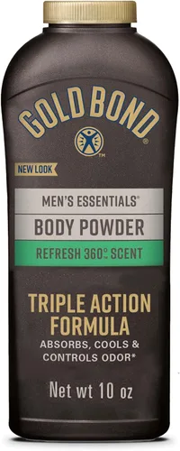 Vista 14 de Gold Bond Polvo Corporal en Spray Sin Talco Esenciales para Hombres 7 oz. Aroma Recharge Protección contra la Humedad
