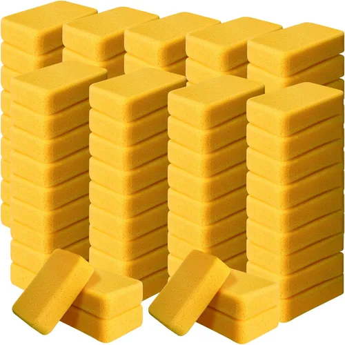 Vista 7 de Tioncy 6 esponjas grandes a granel de 7.5 x 5.5 x 1.9 pulgadas, lechada de espuma para lavado de autos, esponja de limpieza y lavado, espuma