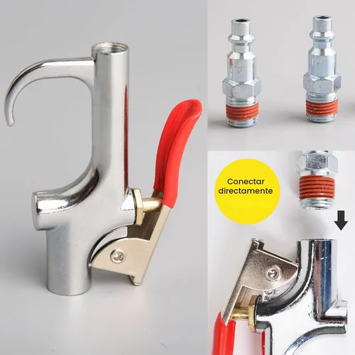 Vista 6 de Kit de accesorios para compresor de aire de 18 piezas, kit de manguera de compresor de aire de polietileno de retroceso de 1/4 pulgadas x 25 pies