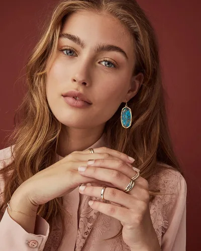 Vista 3 de Kendra Scott - Aretes colgantes Elle para mujer