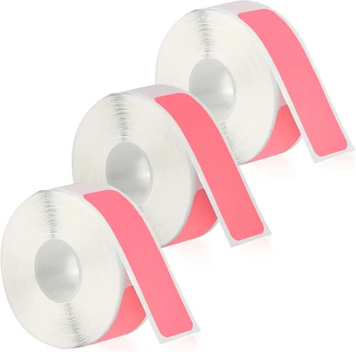 Vista 12 de 3 rollos de cinta para impresora de etiquetas Phomemo D30, 0.472 in x 1.575 in, calcomanías de papel térmico, impermeable, autoadhesivas, repuesto