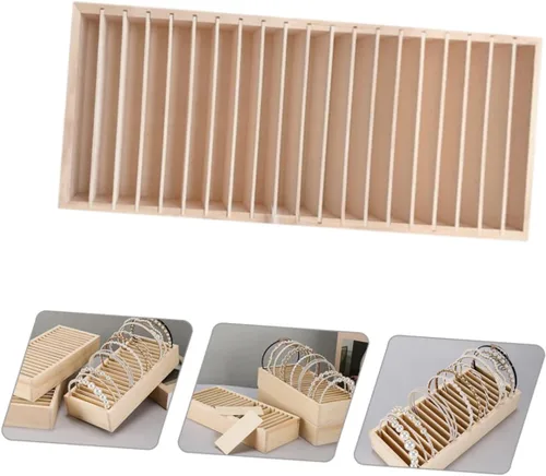 Vista 4 de Alipis Divisores de tarjetas de visita, soporte de joyería, organizador de pulseras, soportes para estantes, soporte de pulsera, organizador