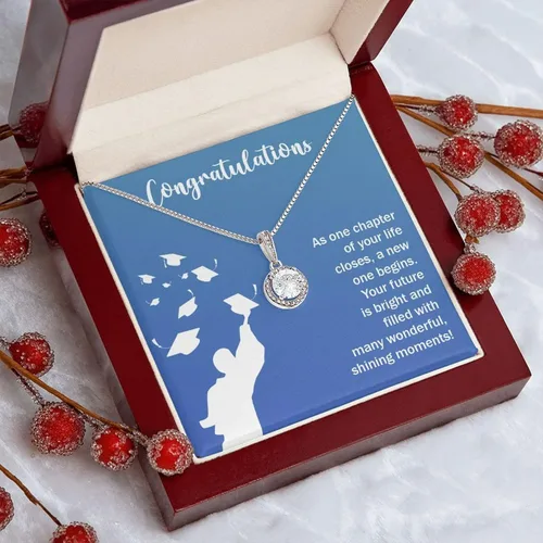 Vista 4 de Vitalicio Graduation Necklace For Her 2023 - Graduation Necklace 2019 For Women, Cadenas De Plata 925 Para Mujer, Regalos Para Graduacion 2023