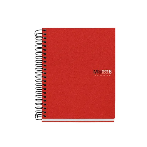 Vista 9 de Miquelrius - Cuaderno original A6, 6 rayas de colores, tapa de polipropileno opaco, tamaño 4.134 x 5.827 in, sin taladrar, 150 hojas de 2.47 oz/m²