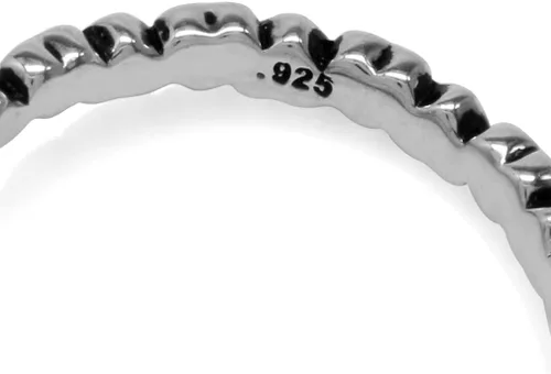 Vista 4 de Silvershake Natural or Created 4mm Gemstone 925 Sterling Silver Stackable Heart Solitaire Ring Jewelry for Women or Teens