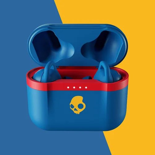 Vista 2 de Skullcandy Indy Evo in-Ear Wireless Earbuds, 30 Hr Battery, Microphone, Works with iPhone Android and Bluetooth Devices - Blue 92 azul