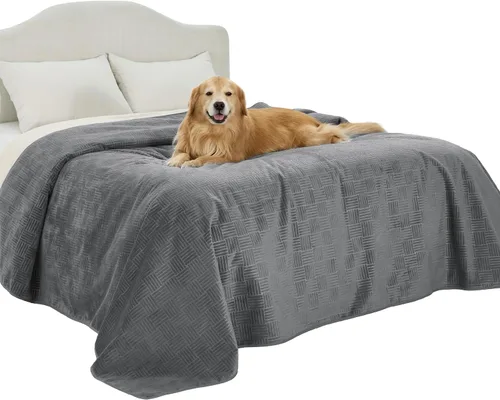 Vista 27 de Bedsure Funda de cama impermeable lavable para perros, manta impermeable para sofá y cama individual, protector ligero de muebles para mascotas