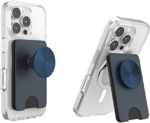 Vista 41 de Cartera para teléfono PopSockets con patada expandible, tarjetero para teléfono - Negro