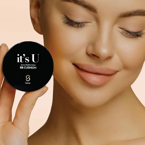 Vista 9 de Sistar Cojín BB para perfeccionar la piel, cobertura completa, de larga duración, base de brillo natural, funda On The Go con espejo (profundo)