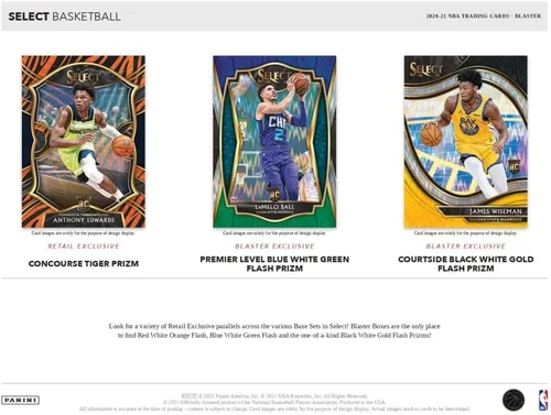 Vista 2 de Caja MEGA de baloncesto Panini Select NBA 2020-21