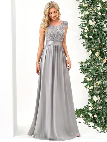 Vista 3 de Ever-Pretty Vestidos de dama de honor con cintura imperio fruncido para mujer 0646