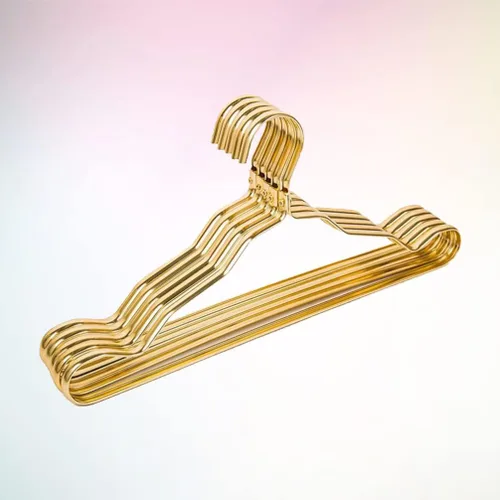 Vista 7 de LIFKOME Perchas para abrigos, paquete de 100 perchas de alambre de metal resistente con sin ranuras, perchas estándar para trajes, ahorro