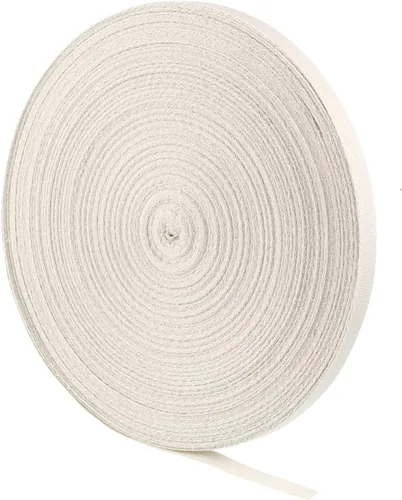 Vista 11 de WILLBOND - Cinta de sarga de 100 % algodón, 1/2 pulgada x 25 yardas, cinta de costura de espiga natural para manualidades, envoltura de regalos