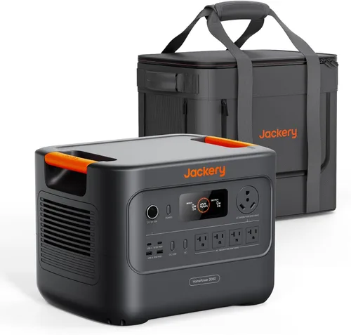 Vista 16 de Jackery HomePower 3000 Estación de Energía Portátil, Salida de 3600W (Pico 7200W), Generador Solar con Batería LFP de 3072Wh, Respaldo Esencial