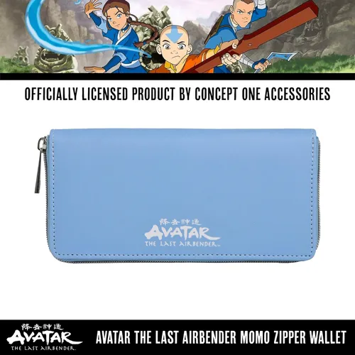 Vista 3 de Concept One Avatar The Last Airbender Momo Peek-A-Boo - Cartera con cremallera color azul