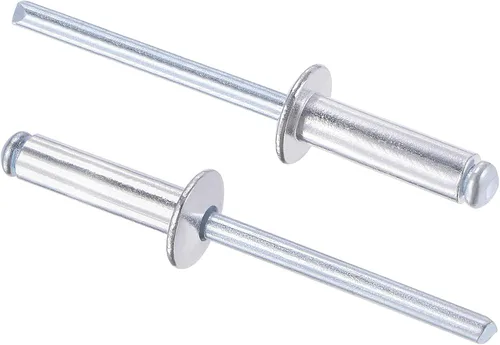 Vista 9 de uxcell Remaches ciegos, remaches de aluminio para tirar, 60 piezas tono plateado