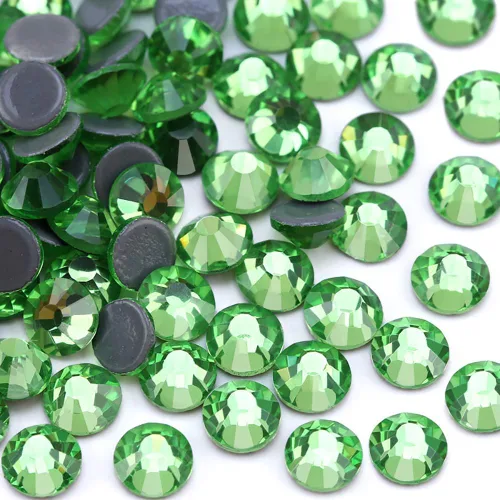 Vista 44 de Jollin Hot Fix - Diamantes de imitación de cristal con parte trasera plana, gemas de diamantes de imitación de 0.079 pulgadas