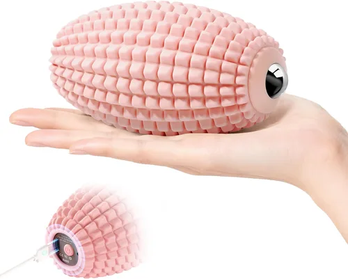 Vista 10 de Pelota de masaje vibratoria para recuperación muscular, bola de masaje miofascial de silicona, alivio de fascitis plantar, liberación de cadera