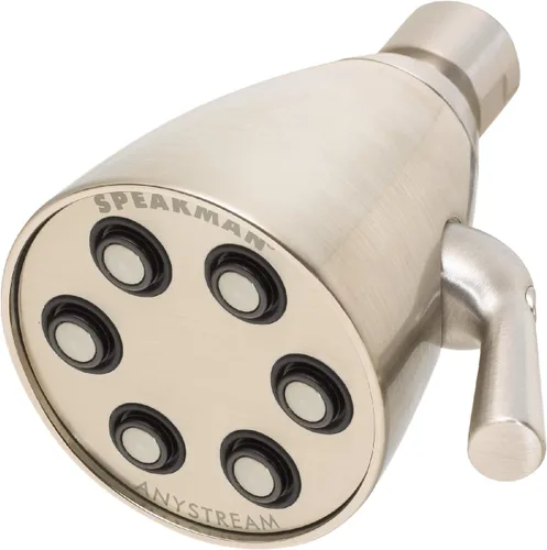 Vista 7 de Cabezal de ducha Speakman S-2252-BBZ Icon Anystream multifunción ajustable de latón macizo, 9.46 L/min, bronce cepillado