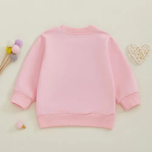 Vista 48 de Sudadera con cuello redondo para el día de San Valentín para bebé, niña, niño, para el día de San Valentín