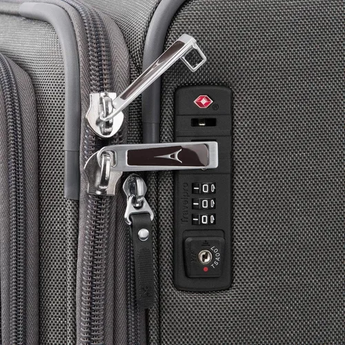 Vista 7 de Travelpro Platinum Elite-Softside - Maletas expansible con ruedas giratorias, Gris Vintage), 409182C05