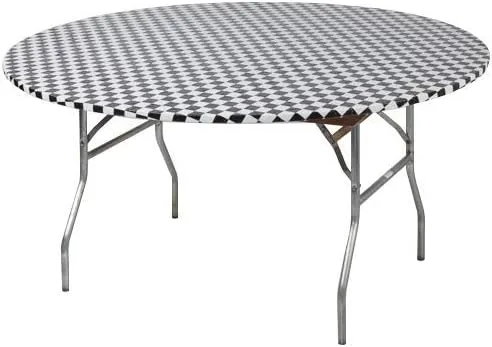Vista 15 de Kwik-Covers Cubiertas redondas de plástico ajustables de 60 pulgadas, paquete de 5 (negro)