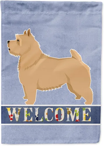 Vista 109 de Caroline's Treasures CK3704GF Bandera de jardín de bienvenida de Akita Shepherd Black and Tan - Bandera decorativa para patio exterior, patio