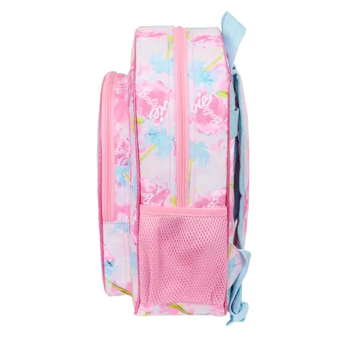 Vista 3 de Mochila Escolar Barbie Painterly Rosa Azul cielo 26 x 34 x 11 cm