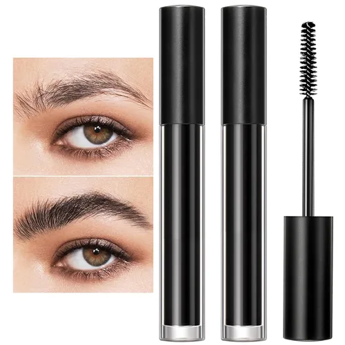 Vista 11 de DAGEDA Gel de ajuste de cejas negro, gel para arreglar las cejas, impermeable y a prueba de sudor, reparación de cejas líquido, estilo de salón