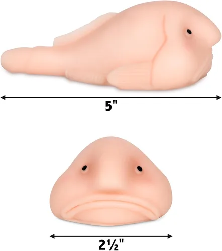 Vista 6 de Accoutrements Sunny The Blobfish - Juguete novedoso - Juguete blando