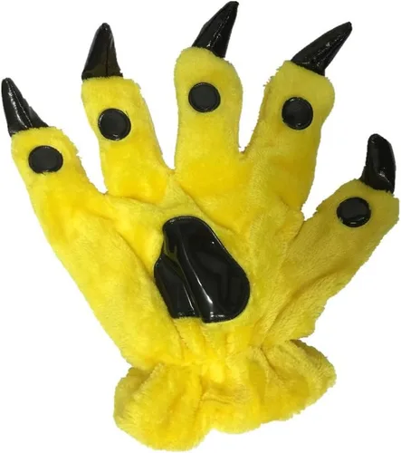 Vista 2 de Guantes de invierno unisex con garra de pata para disfraz de Halloween