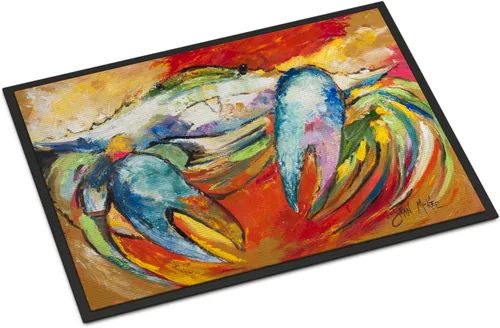 Vista 35 de Caroline's Treasures JMK1017JMAT - Tapete de caza de rana garza azul, 24 x 36 pulgadas, tapete para puerta delantera, interior y exterior