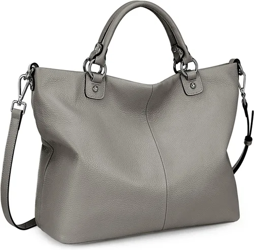 Vista 8 de Bolso Kattee para mujer de cuero suave, bolso cruzado superior y bolsos de mano Albaricoque