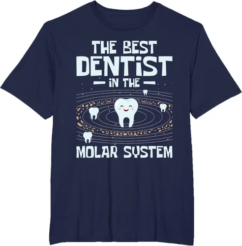 Vista 35 de El mejor dentista - Molar Teeth Dental Odontología DDS Camiseta Negro