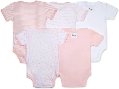 Vista 2 de Burt's Bees Baby baby-boys Bodysuits, 5-pack Short & Long Sleeve One-pieces, 100% Organic Cotton