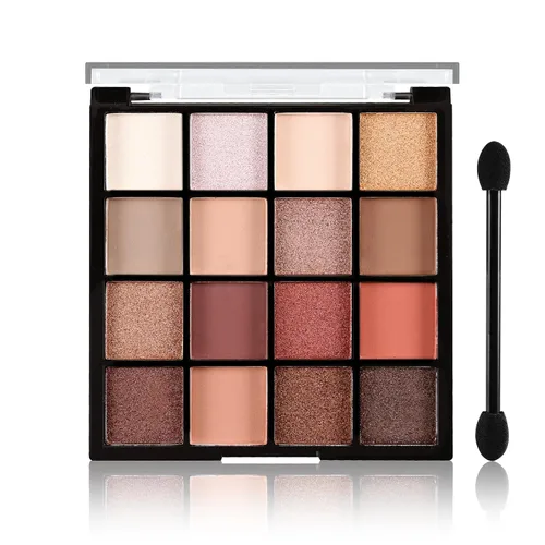 Vista 20 de Boobeen Paleta de Sombras de Ojos Colorida Maquillaje-16 Colores, Sombra de Ojos Mate y con Brillantina, Paletas de Sombras de Ojos Brillantes