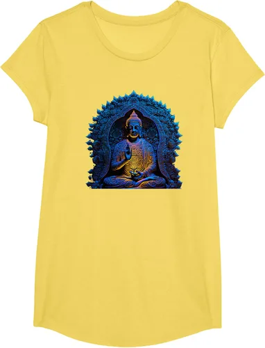 Vista 38 de Estatua de Buda Yoga Budismo Zen Buddhism Meditation T-Shirt Negro