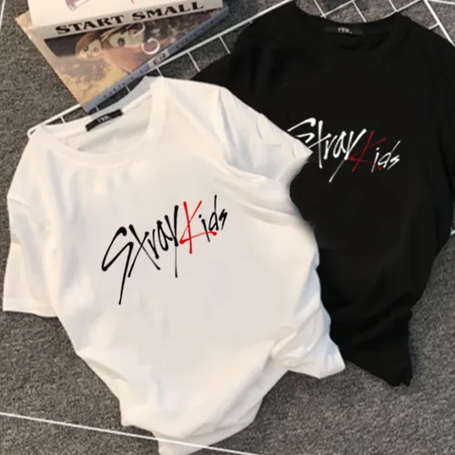 Vista 3 de JUNG KOOK Kpop Stray Kids Shirt Tops Hyunjin Felix Bangchan Changbin Jeongin Jisung Leeknow Seungmin Camiseta Tee
